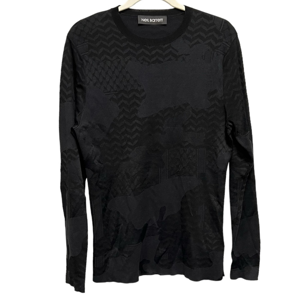 Neil Barrett Crew Neck Mens Sweater Slim Fit Regular Length Size Medium